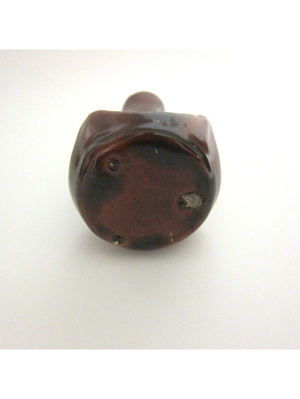 Antique Rockingham Glaze Art Pottery Bud Vase 5.5